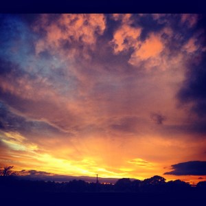 H Sunset Over the Yorkshire Moors