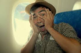 scared plane passenger