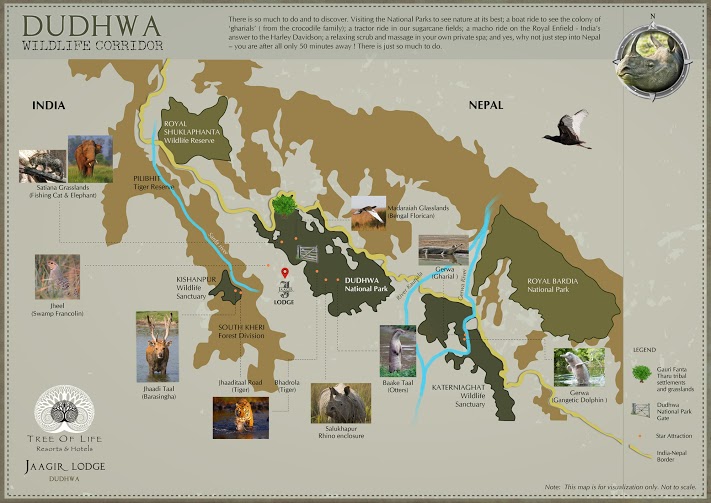 Map - Dudhwa Wildlife Corridor